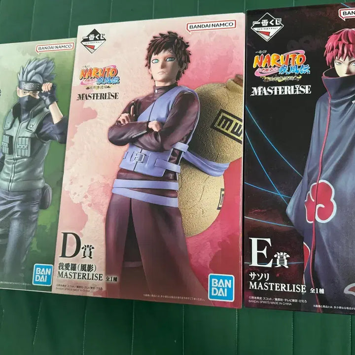 [BUNJANG] Naruto Ichiban Kuji Kakashi, Gaara, and Sasori Figures Bundle Set / (택포 14.0 세트) 나루토 제일복권 카카시 C상, 가아라 D상, 사소리 E상