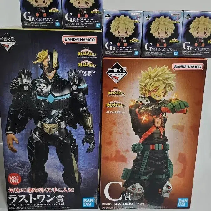 [BUNJANG] My Hero Academia Ichiban Kuji All Might Last One, Bakugo G Prize Chokonokko Bundle Set Figures / 일괄미개봉)나히아 이치방쿠지 제일복권 올마이트 라스트원 C상 바쿠고 G상 초코노코 일괄 피규어