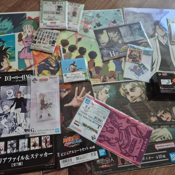 [BUNJANG] Assorted Anime Merchandise Bundle (Dragon Ball, Naruto, Attack on Titan, Death Note, etc.) / 다양한 애니메이션 굿즈 세트 (드래곤볼, 나루토, 진격의 거인, 데스노트 등)