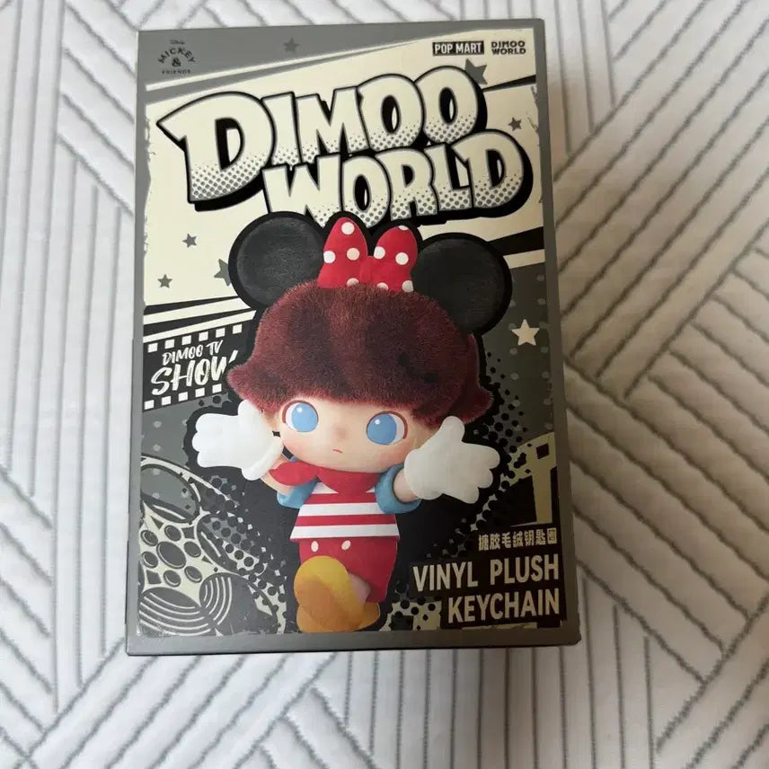 [BUNJANG] Pop Mart Dimoo World x Disney Series Minnie Balloon Mini Plush Keychain (Sealed) / (미개봉 새상품) 팝마트 디무 월드 x 디즈니 시리즈 인형 키링(미니)