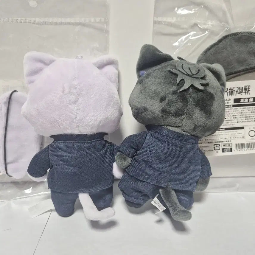 [BUNJANG] Jujutsu Kaisen Gojo Satoru Geto Suguru Cat Plush Bundle Set / 일괄,세트) 주술 고죠 게토 네코누이 인형 고전시절 회옥