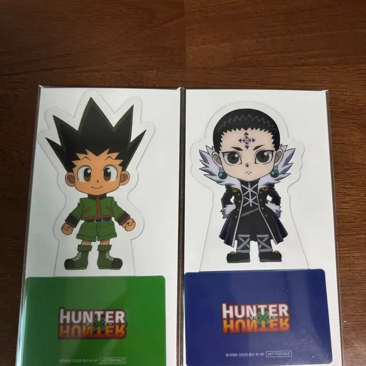 [BUNJANG] Hunter x Hunter "KenKen" Collaboration Cafe PET Stand - Gon &amp; Chrollo Bundle Set / 헌터x헌터 헌헌 콜라보 카페 금액 특전 PET 스탠드 곤 클로로 일괄