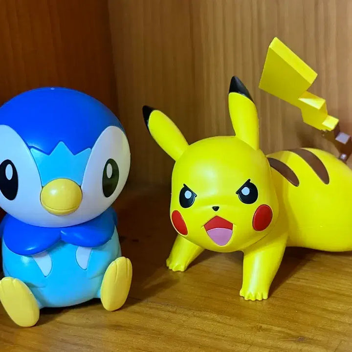 [BUNJANG] Pokemon Pikachu &amp; Piplup Plastic Model Kit Bundle Set / (일괄)포켓몬 프라모델 피규어  피카츄 펭도리