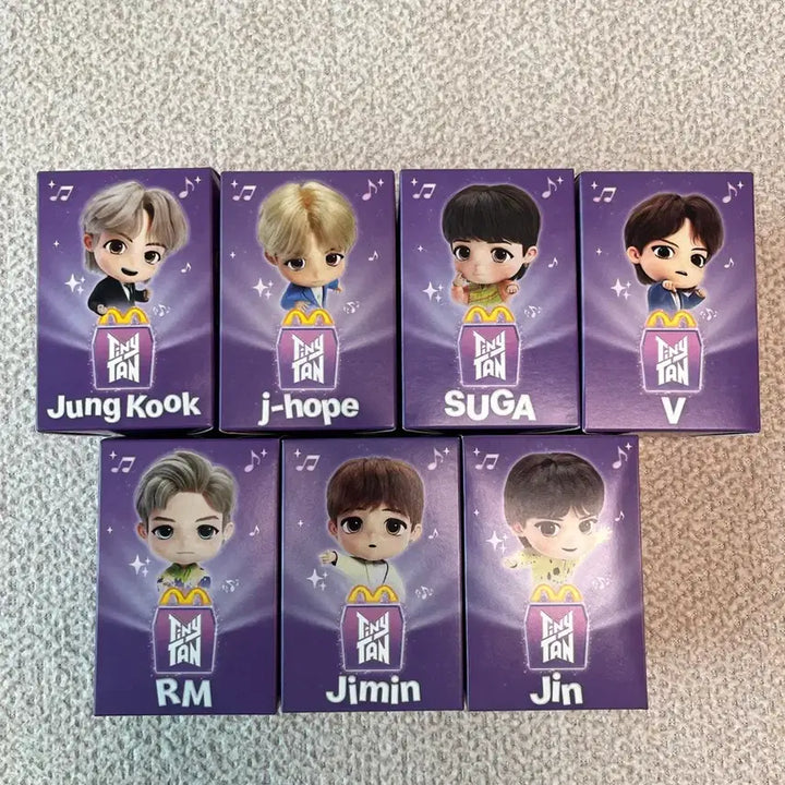 [BUNJANG] BTS TinyTAN Figures 2 Types Full Set (Sealed) / BTS피규어 2종 풀세트(미개봉)