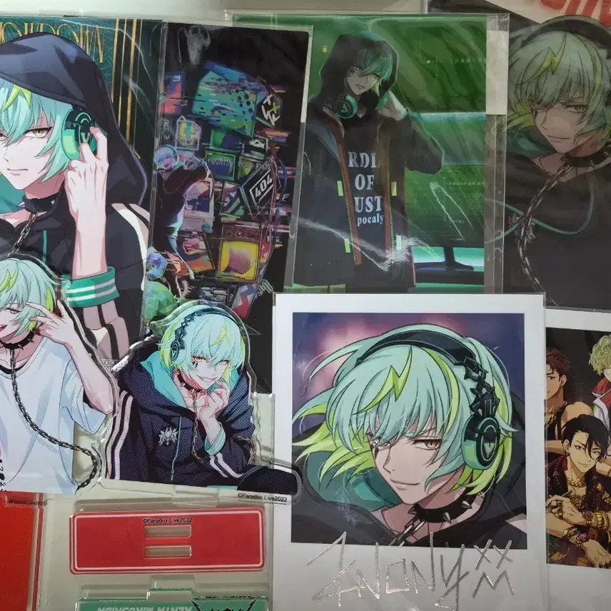 [BUNJANG] Paradox Live Kenta Mikoshiba Acrylic &amp; Paper Bundle Set / 파라독스 라이브 고쿠락 미코시바 켄타 아크릴 지류 일괄