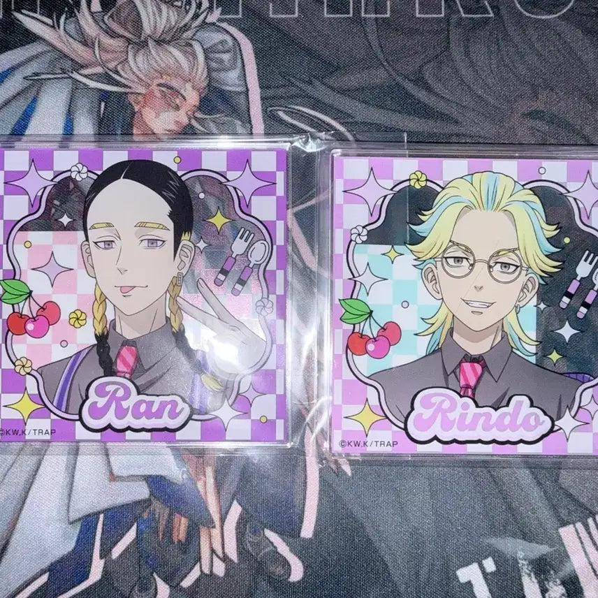 [BUNJANG] Tokyo Revengers Sweets Diner Acrylic Coaster Haitani Ran, Haitani Rindo / 도쿄 리벤저스 스위츠 다이너 아크릴 코스터 하이타니 란린도