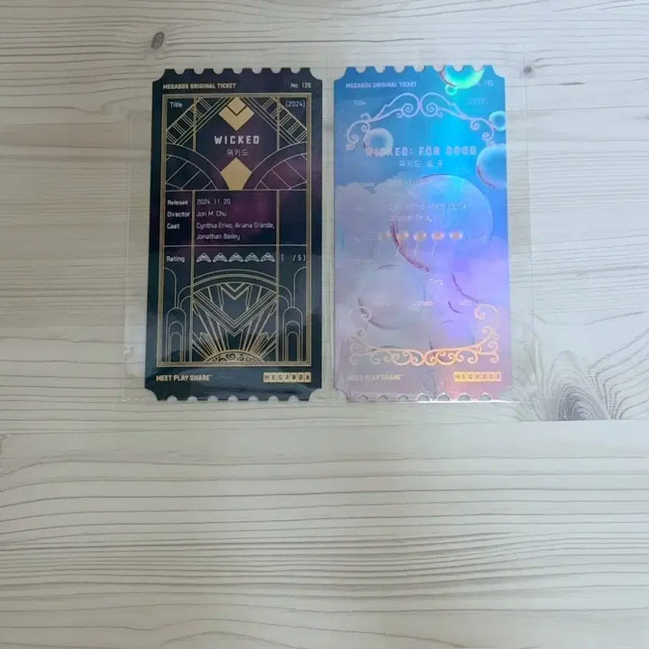 [BUNJANG] Wicked Glinda Ariana Grande Original Ticket Set / 2종 일괄) 위키드 포 굿 글린다 아리아나 그란데 오리지널티켓 오티 메가박스 메박 특전 굿즈