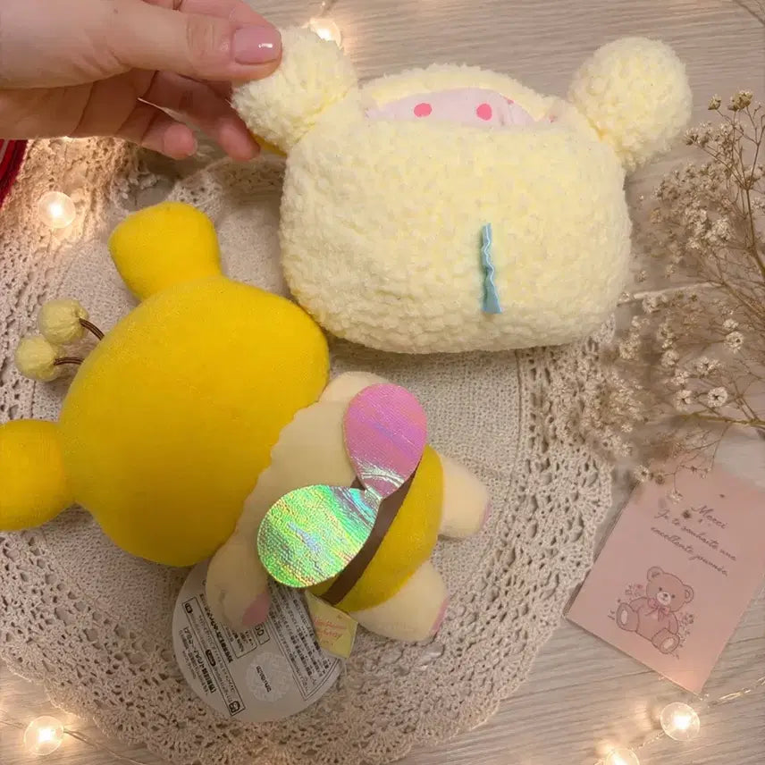 [BUNJANG] Rilakkuma Honeybee &amp; Sheep Rilakkuma Pencil Holder Bundle Set / (일괄) 꿀벌 리락쿠마 인형 고전+양 리락쿠마 연필꽂이