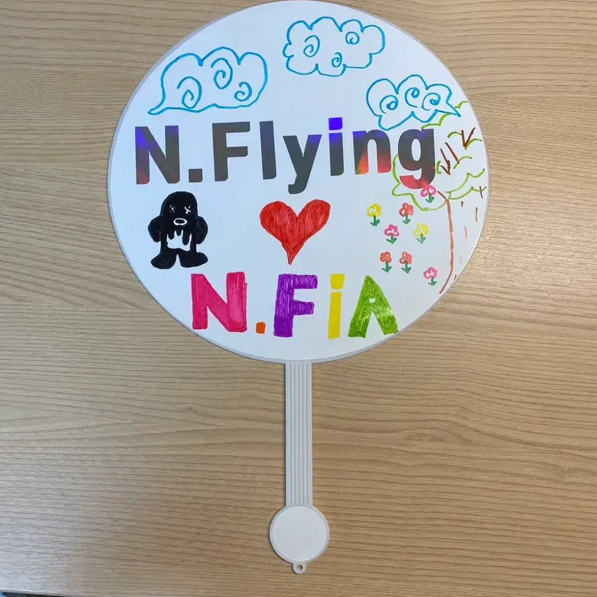 [BUNJANG] N.Flying Yoo Hweseung Signed Hand Fan / 엔플라잉 친필싸인 유회승