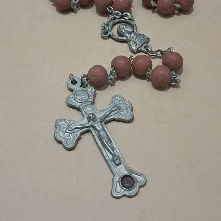 [BUNJANG] 1930-1950s Roman Catacumba Terracotta Vintage Rosary / (희귀.수집) 1930~50년대 로마 테라 카타쿰바 빈티지 묵주