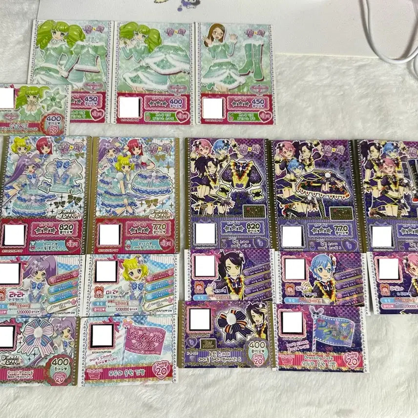 [BUNJANG] PriPara Coordinate Ticket Dressing Papé Dorothy, Leona, Sion, Nocturne Sky, Solami Smile, Lala, Mirei, Sophie Wish Ribbon, Faruru, Snow Mint Princess Bundle Set / (일괄) 프리파라 코디 티켓 드레싱파페 도로시 레오나 시온 녹턴스카이 솔라미스마일 라라 미래 소피 위시리본 파루루 스노우민트프린세스