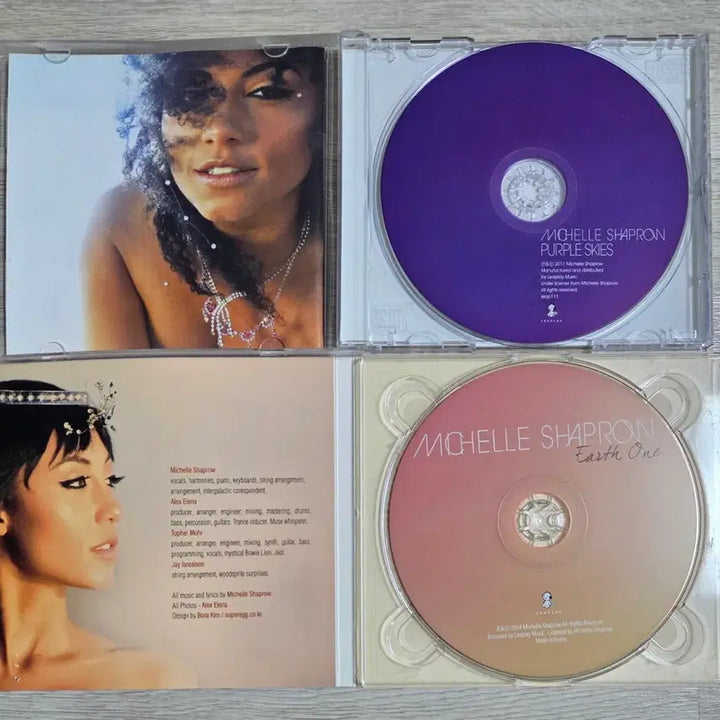 [BUNJANG] Michelle Shaprow Purple Skies Earth One CD Bundle Set / [택포] Michelle Shaprow 미셸 샤프로 1+2집 Purple skies Earth One CD