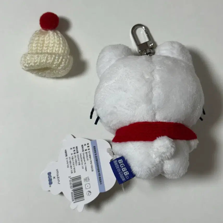 [BUNJANG] BBang BBang Yi Poong Plush Doll with Scarf and Hat / 방구빵빵이 뿌엥 인형 (목도리+모자)