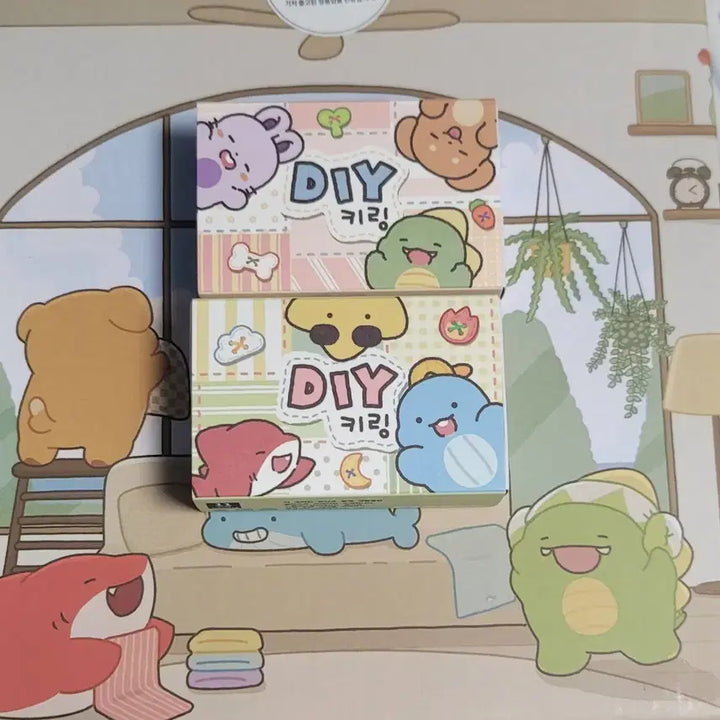 [BUNJANG] Pixelly Dly Keyring A/B Bundle Set / 픽셀리 Dly키링 A,B세트 일괄