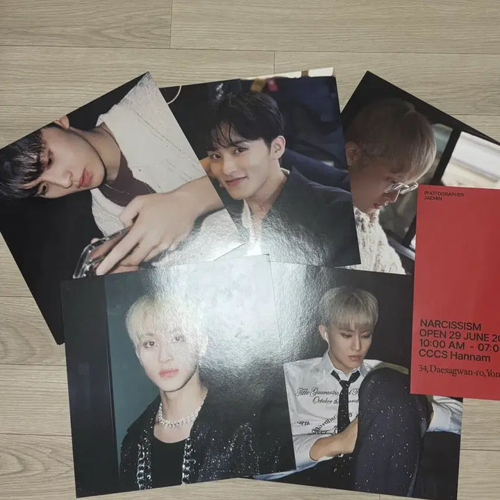 [BUNJANG] NCT Mark Landscape LP Poster (5 Member Photos) / 나르시시즘 마크 엘피포스터