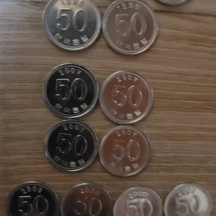 [BUNJANG] Set of 50 Won Coins (Various Years) / 50원 동전 세트