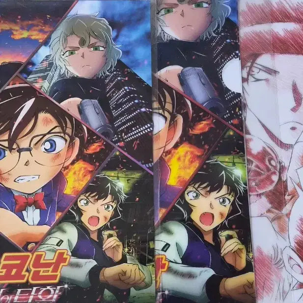 [BUNJANG] Detective Conan: The Scarlet Bullet Lotte Cinema Exclusive Clear File &amp; Art Card Set / 명탐정 코난 비색의 탄환 롯데시네마 특전 클리어파일 아트카드