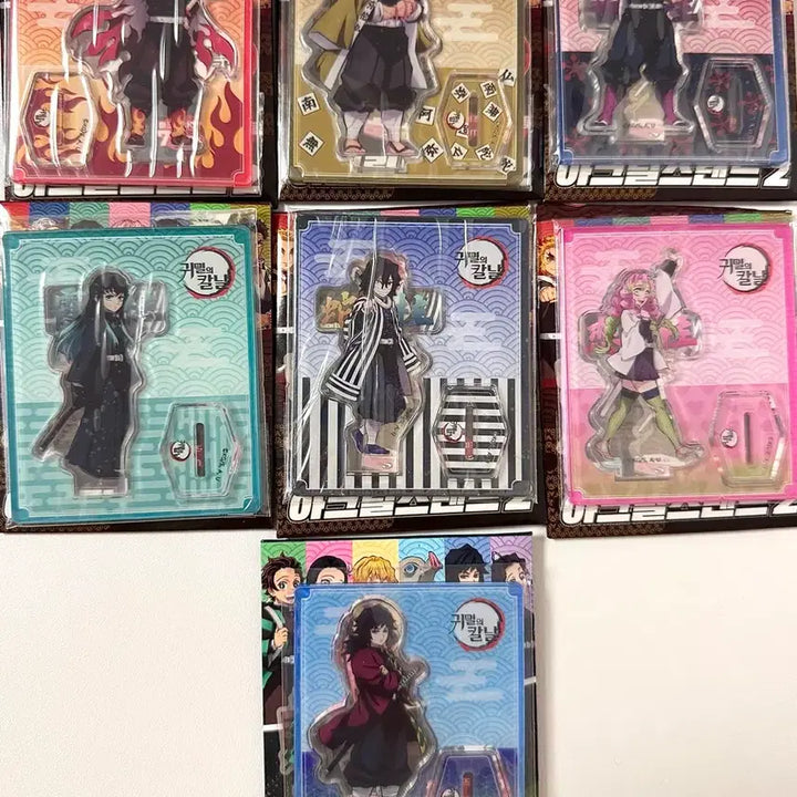 [BUNJANG] Demon Slayer 7 Types Random Acrylic Stand Bundle Unsealed New / 귀멸의칼날 랜덤 아크릴 스탠드 7종 일괄 미개봉 새상품
