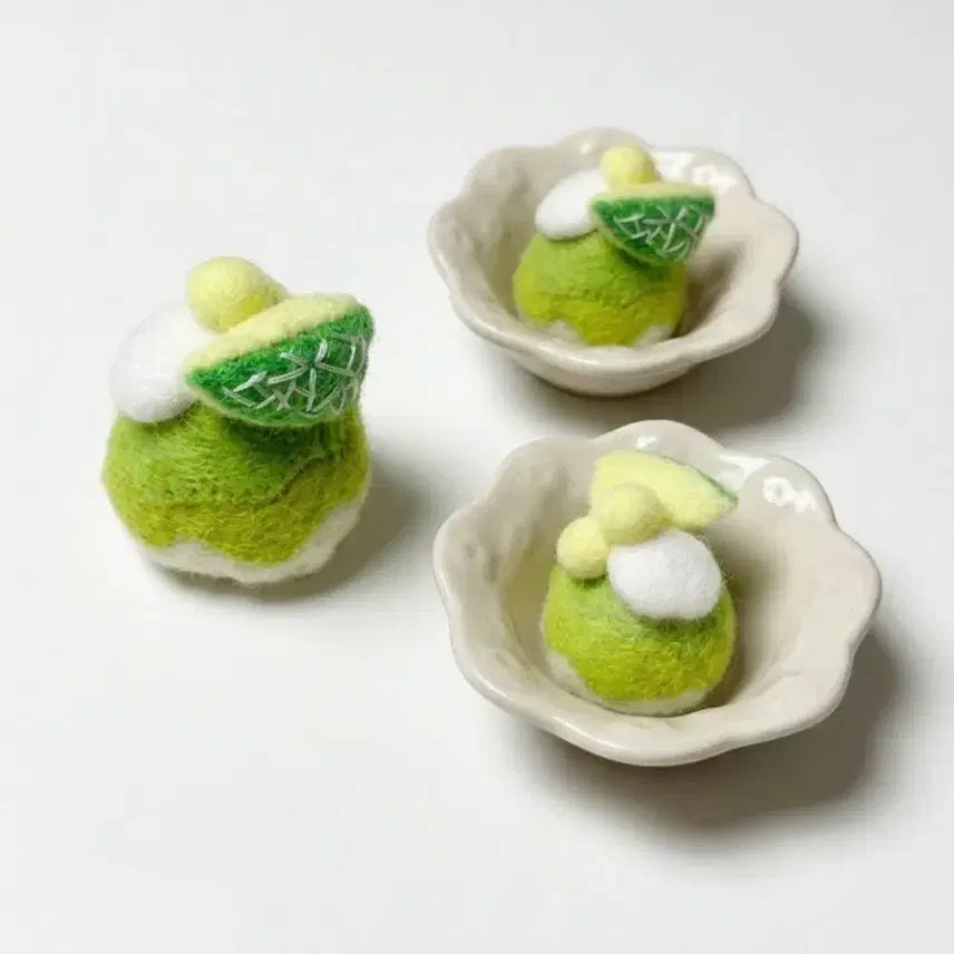 [BUNJANG] Handmade Melon Bingsu Plush / 핸드메이드 메론빙수 인형 | 펠트 디저트
