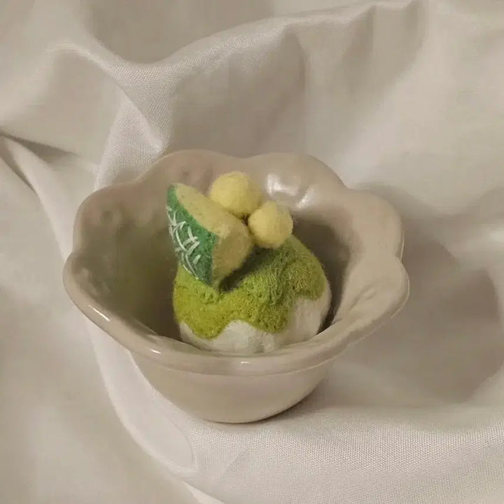 [BUNJANG] Handmade Melon Bingsu Plush / 핸드메이드 메론빙수 인형 | 펠트 디저트