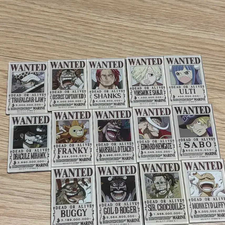 [BUNJANG] One Piece Wanted Poster Acrylic Set / 원피스 현상수배서 아크릴 세트
