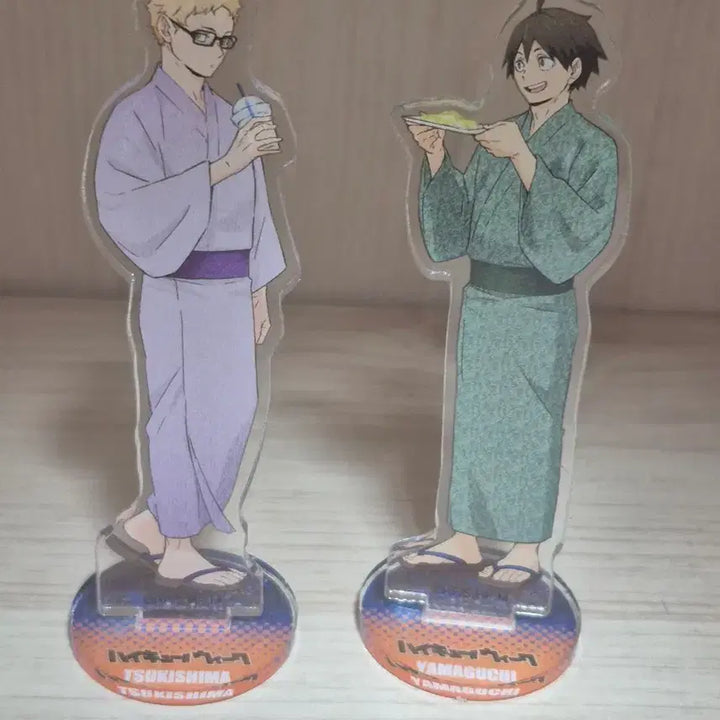 [BUNJANG] Haikyuu!! Tsukishima &amp; Yamaguchi Festival Yukata Acrylic Stand Bundle Set / 하이큐 츠키시마 야마구치 마츠리 유카타 아크릴