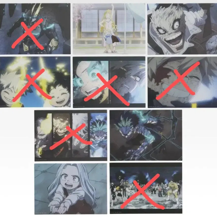[BUNJANG] My Hero Academia Ichiban Kuji Goods Bundle (Poster, Canvas Board, Sticker Set) / (하위상 전부) 나히아 히로아카 언제까지나쿠지 I상 클리어 포스터, H상 캔버스풍보드, J상 스테이셔너리 스티커