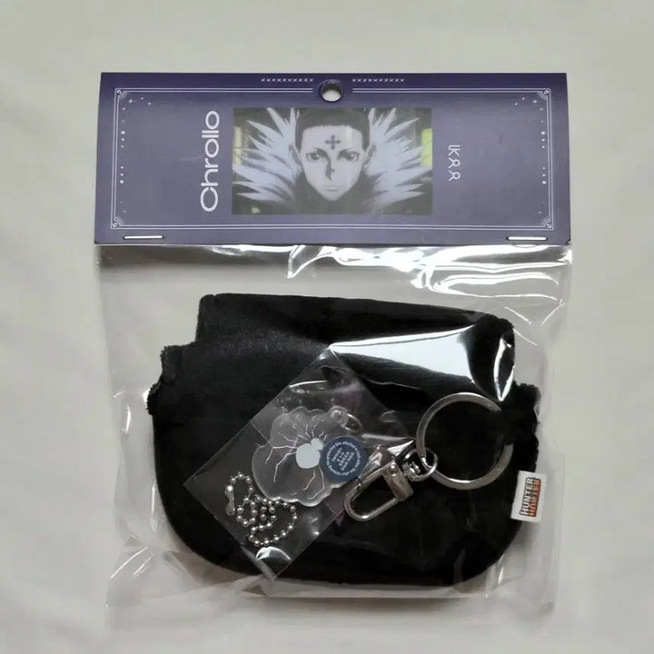 [BUNJANG] Hunter x Hunter Chrollo Mini Pouch &amp; Acrylic Charm / (새제품) 헌터헌터 콜라보카페 클로로 파우치