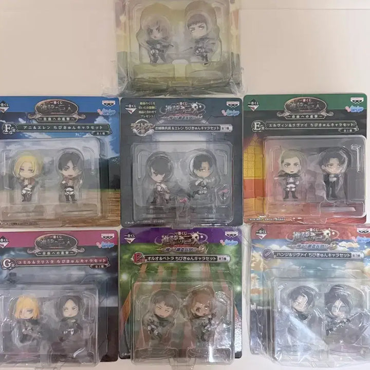 [BUNJANG] Attack on Titan Chibi-큥 Character Set (Rare Edition) / 진격의 거인 치비큥 캐릭터 세트(희귀판)