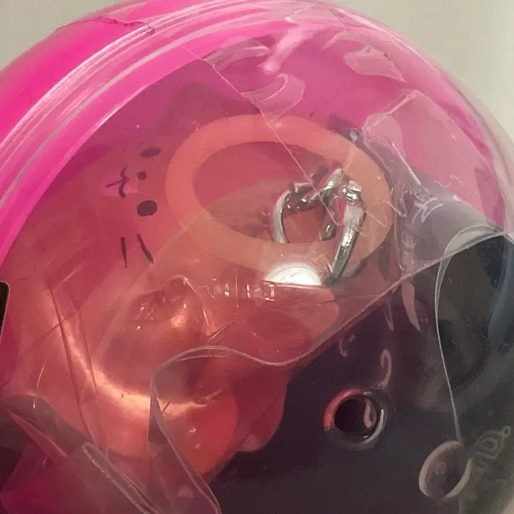 [BUNJANG] Transparent Cat Keyring Orange / 투명 고양이 메지루지 키링