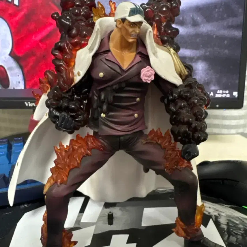 [BUNJANG] One Piece Akainu Figure with Flame Effect / 원피스 아카이누 피규어