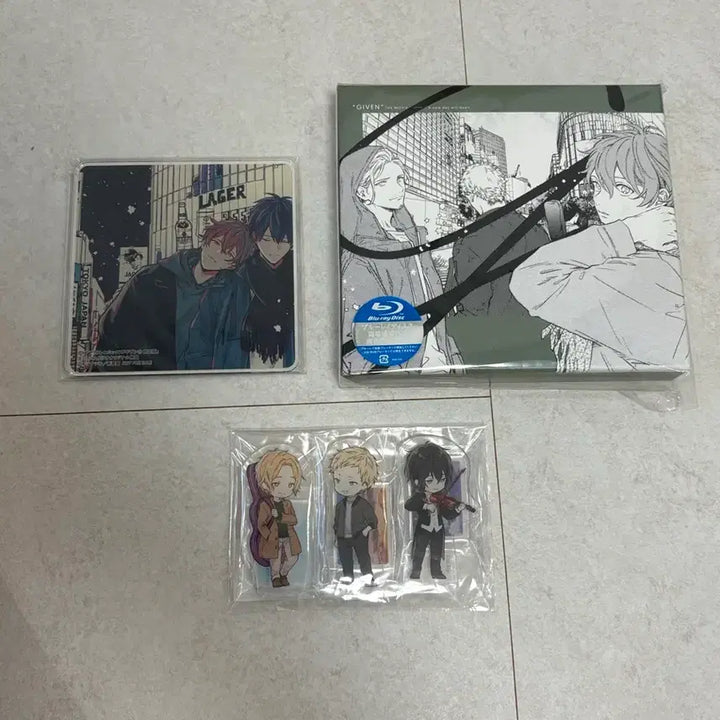 [BUNJANG] Given Movie Blu-ray First Edition Limited Bonus Acrylic Stand &amp; Coaster Set / 기븐 영화 블루레이 초판한정특전 아크릴