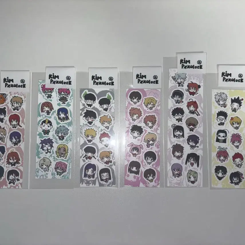 [BUNJANG] Kim Bulok Stickers Bundle Set (Chainsaw Man, The Disastrous Life of Saiki K., Mob Psycho 100, Ouran High School Host Club, Gintama, Hunter x Hunter) / 김부록 스티커 체인소맨 사이키쿠스오 몹싸 오란고교 은혼 헌터헌터