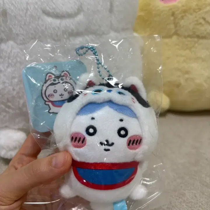 [BUNJANG] Chiikawa Mogu Mogu Honpo Kawagoe Kongnuni Hachiware Mascot (Sealed) / 미개봉) 치이카와 모구모구혼포 가와고에 콩눈이 하치와레 마스코트 판매합니다!