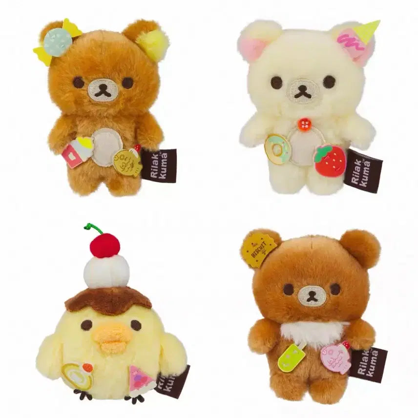 [BUNJANG] San-X Rilakkuma Doll 4-Set / 산엑스정품 리락쿠마 인형 4종 세트 9월 예약발송 새상품