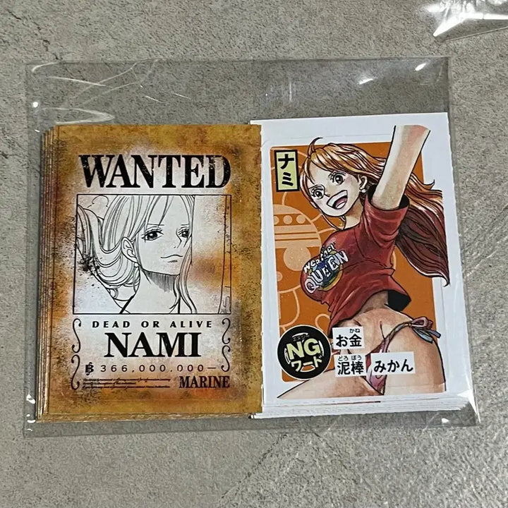 [BUNJANG] One Piece Nami &amp; Robin IMAGINE WANTED Card Set / 원피스 나미 로빈 IMAGINE WANTED 카드 세트