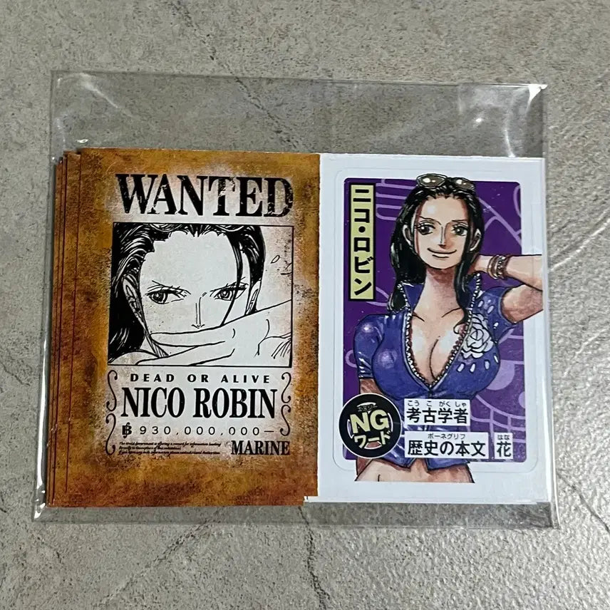 [BUNJANG] One Piece Nami &amp; Robin IMAGINE WANTED Card Set / 원피스 나미 로빈 IMAGINE WANTED 카드 세트