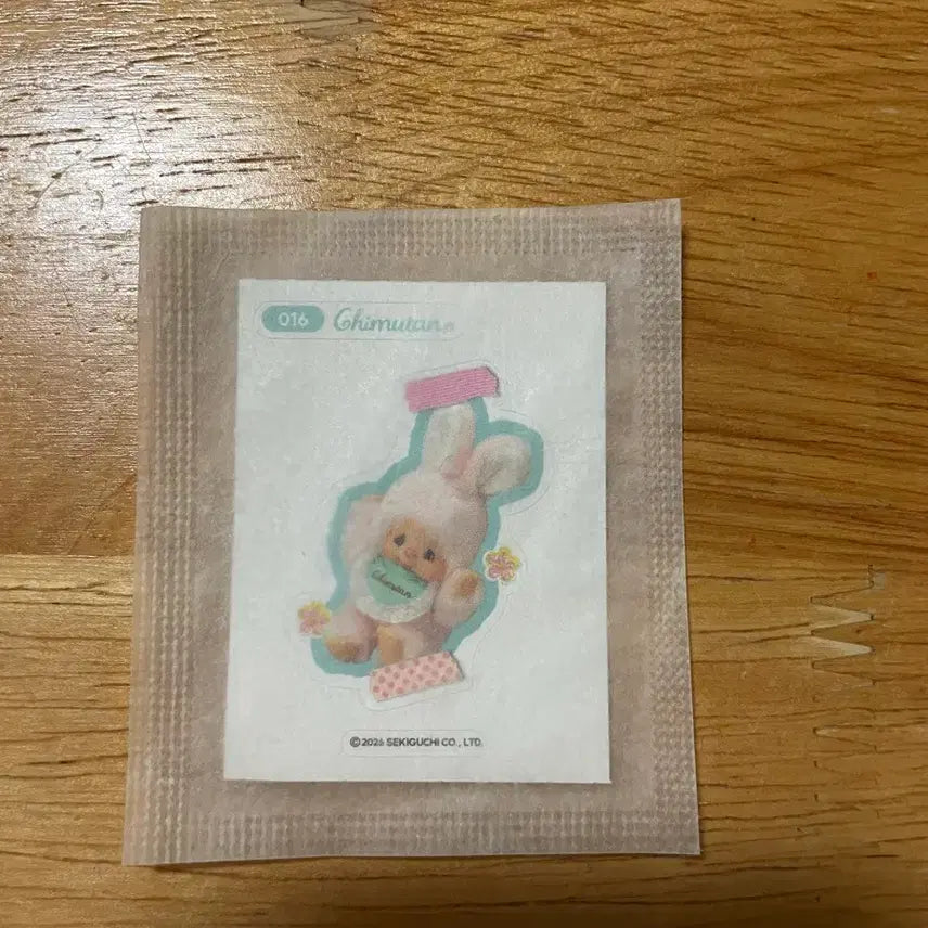 [BUNJANG] Monchhichi Chimutan 16 Strawberry Mochi Jelly Ttibu Seal (Sealed) / (미개봉)몬치치 치무탄 16 띠부씰 딸기모찌젤리