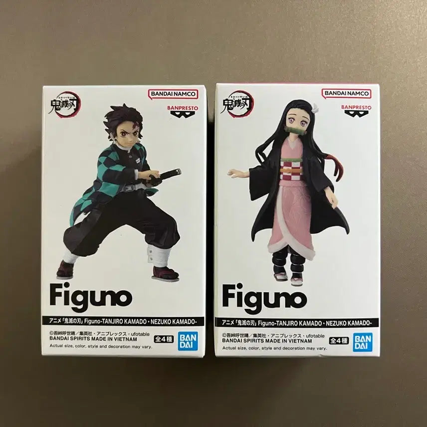 [BUNJANG] Figuno Demon Slayer Tanjiro A &amp; Nezuko C Figures (2 Types) / 귀멸의칼날/귀칼 탄지로 A, 네즈코 C 피규어 2종 (피그노/피구노/Figuno)