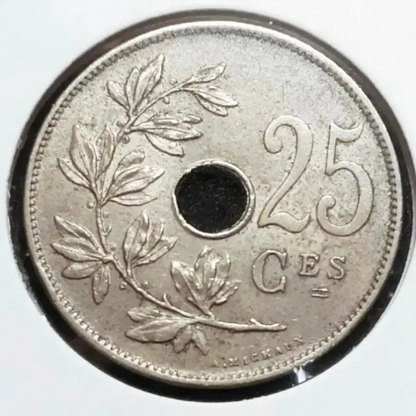 [BUNJANG] 1929 Belgium 25 Centimes Coin / 벨기에 1929년 25상팀.외국주화 주화 화폐 동전