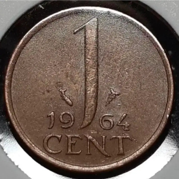 [BUNJANG] 1964 Netherlands 1 Cent Foreign Coin / 네델란드 1964년 1센트.외국주화 주화 화폐 동전
