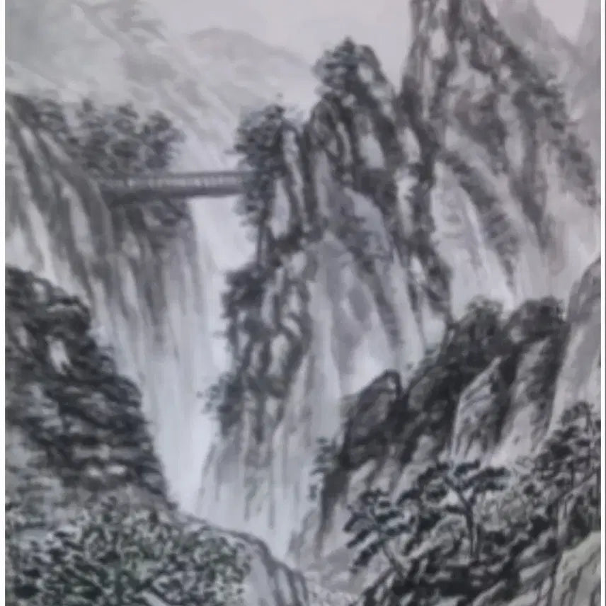 [BUNJANG] Ink Wash Painting Landscape Stone / 수묵화  (산수경)그림돌