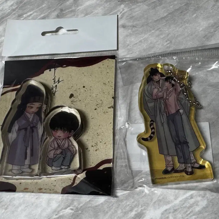 [BUNJANG] Yahwacheop Chiruchiru Tunic Acrylic Block Keyring Bundle Set / 야화첩 치루치루 투니크 아크릴 블록 키링 일괄 bl