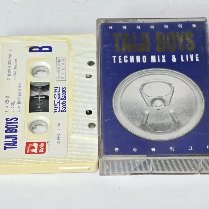 [BUNJANG] Seo Taiji and Boys Techno Mix &amp; Live Cassette Tape (1992 First Edition) / 서태지와 아이들 - Techno Mix