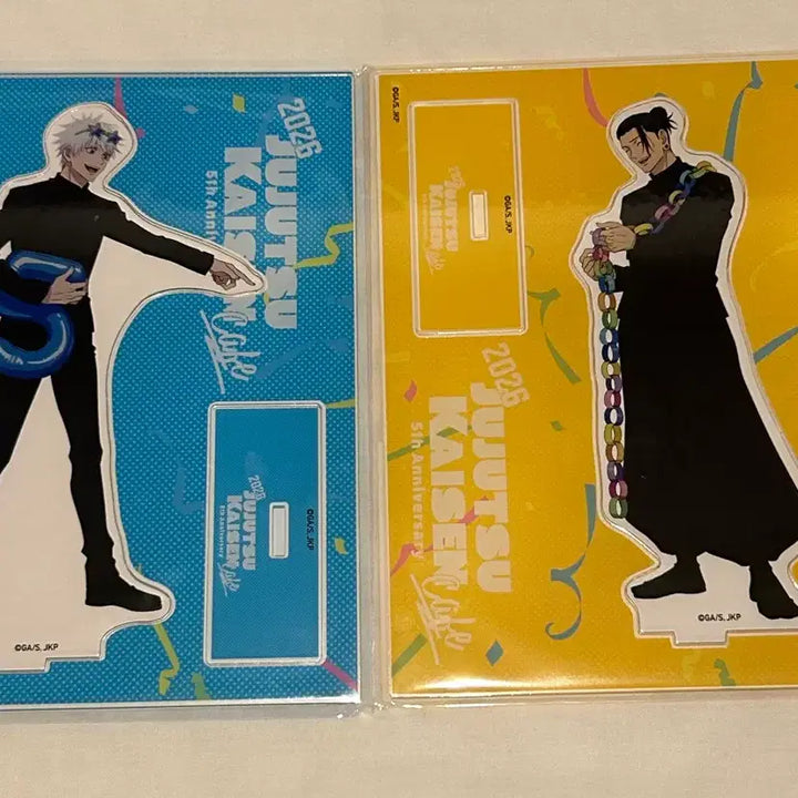 [BUNJANG] Jujutsu Kaisen 5th Anniversary Jujus Cafe Gojo &amp; Geto Acrylic Stand (Sealed) / 현물) 주술회전 2026 5주년 쥬쥬카페 고죠 게토 아크릴스탠드