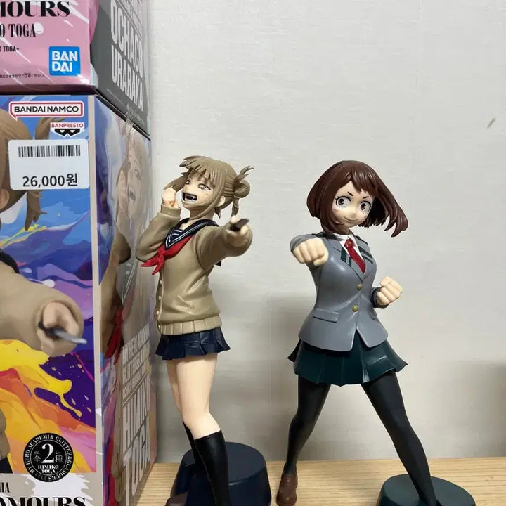 [BUNJANG] My Hero Academia Ochaco Uraraka &amp; Himiko Toga Glitter Glamours Bundle Set Figures / 일괄] 나히아 히로아카 글리터 글래머스 우라라카 오챠코, 토가 피규어
