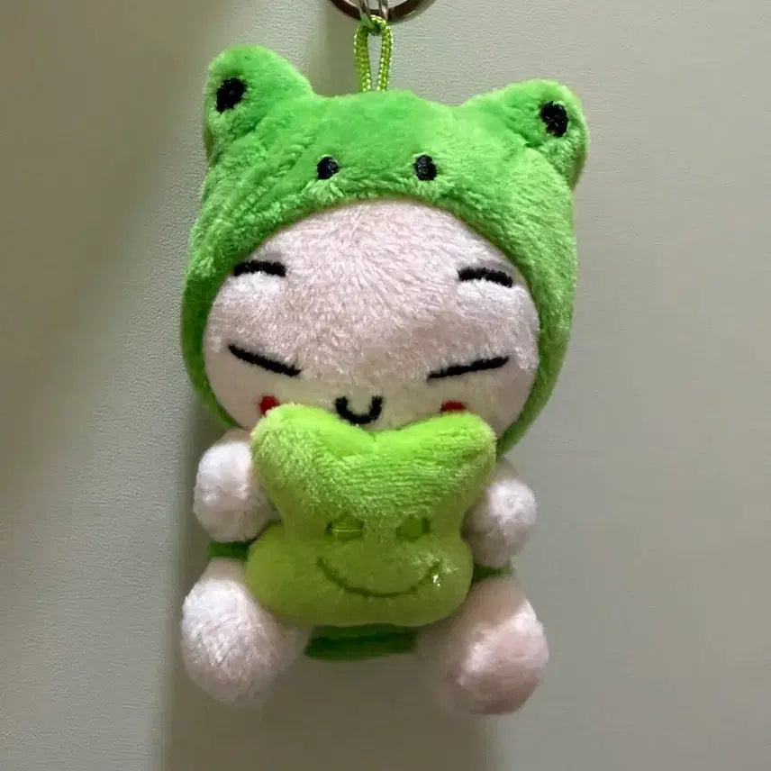 [BUNJANG] Pukka Frog Clover Charm / 개구리 클로버 뿌까