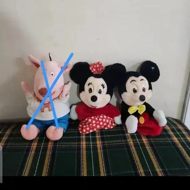[BUNJANG] Applause Disney Mickey Mouse &amp; Minnie Mouse Hand Puppet Set / 디즈니 미키마우스 미니마우스 인형 세트