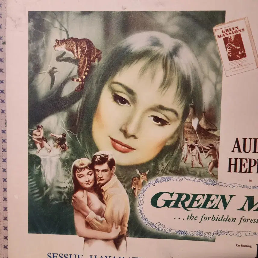 [BUNJANG] Green Mansions 1959 Movie Lobby Card Poster - Audrey Hepburn, Anthony Perkins / 1959년 미국  영화 그린 맨션스(Green Mansions).로비카드(포스터) 36.2cmX28.2cm 오드리 헵번(Audrey Hepburn).앤소니 퍼킨스(Anthony P