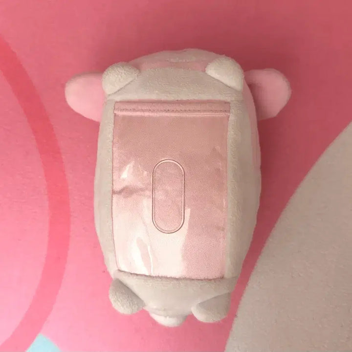 [BUNJANG] Sanrio My Melody Accessory Storage Reel Pass Case with Mascot Doll / 산리오 마이멜로디 소품 보관 릴패스 케이스 마스코트 인형
